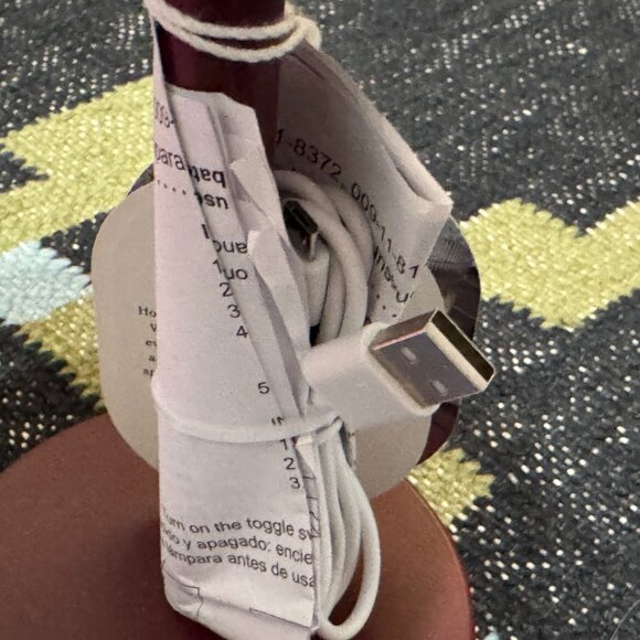 Threshold™ Solar and Rechargeable USB LED Outdoor Table Lamp, Maroon - Picture 10 of 13